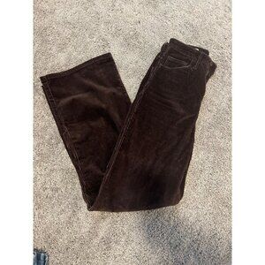 Universal thread chocolate brown high rise wide leg corduroys